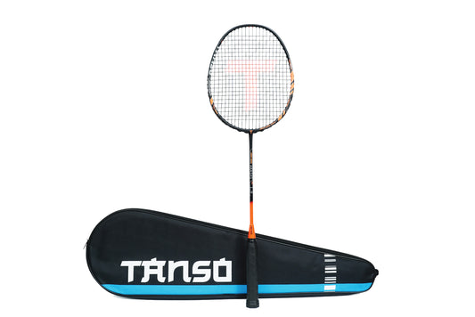 TANSO Arashi 1.0 Full Graphite Badminton Racquet (Orange)