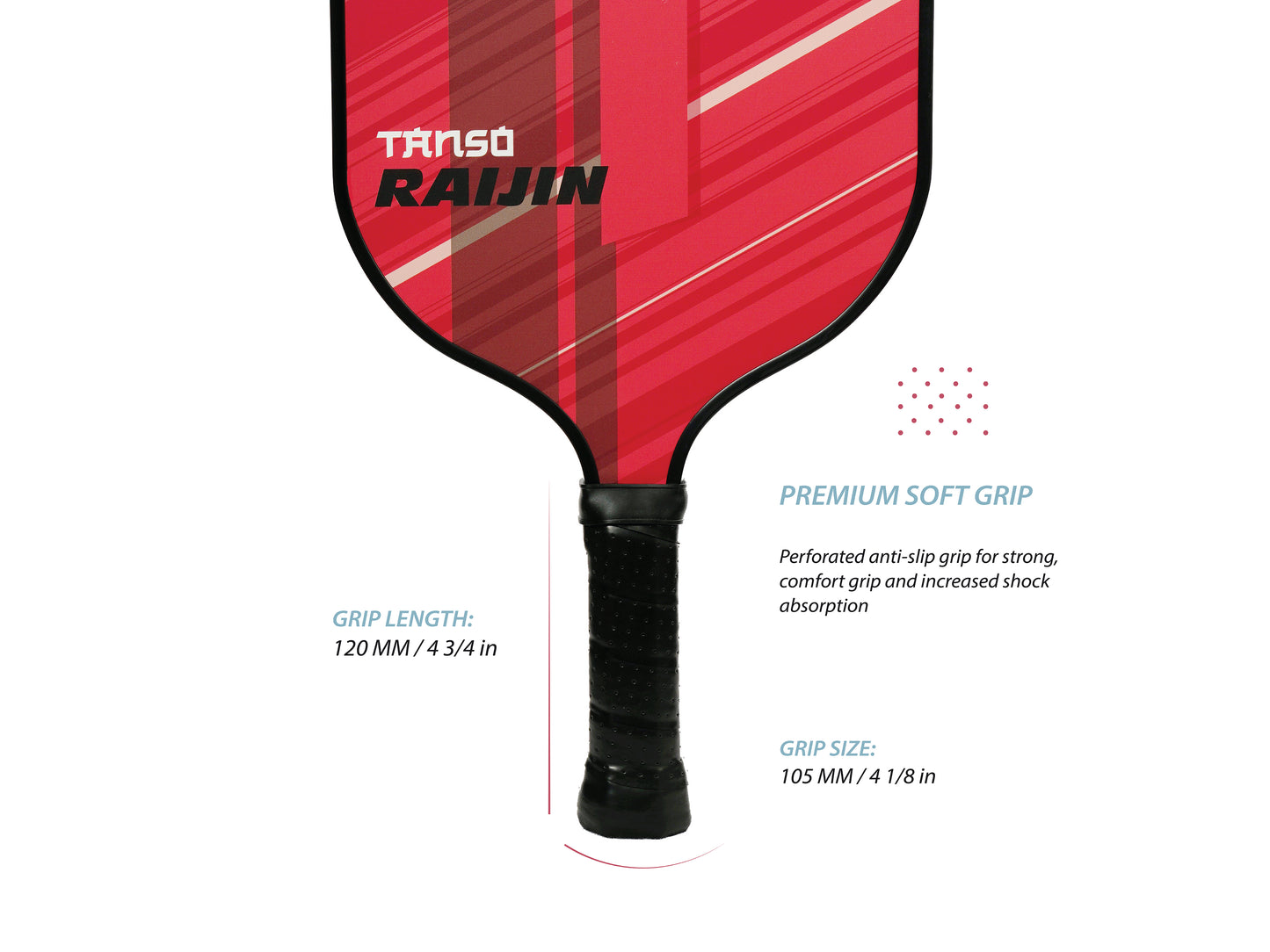 TANSO Limited Edition Raijin Fiberglass Pickleball Paddle