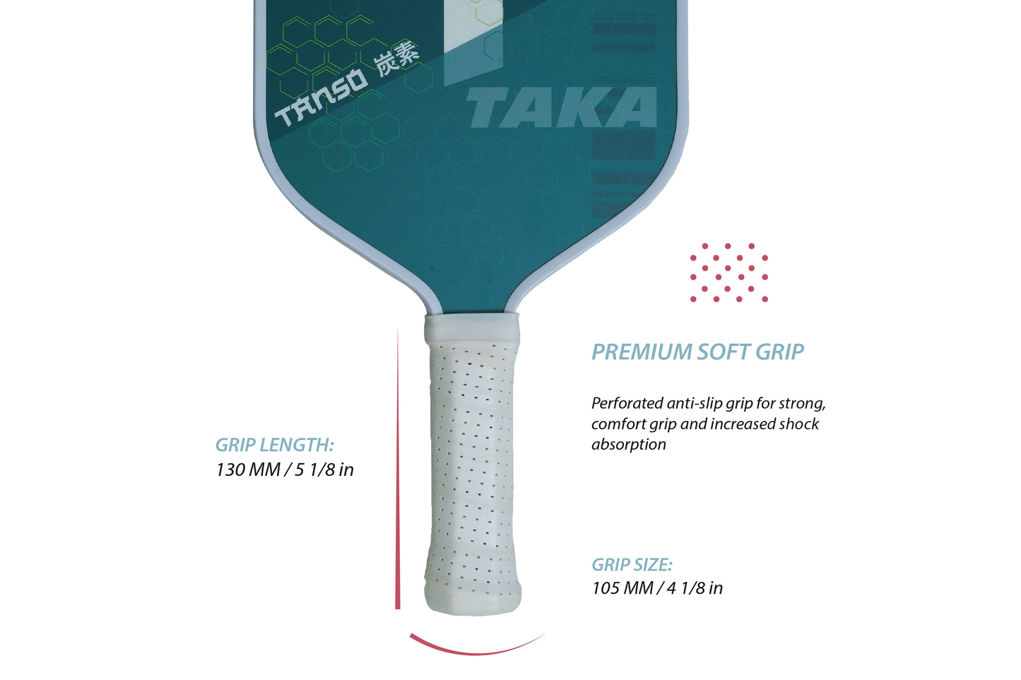 TANSO Limited Edition Taka Fiberglass Pickleball Paddle